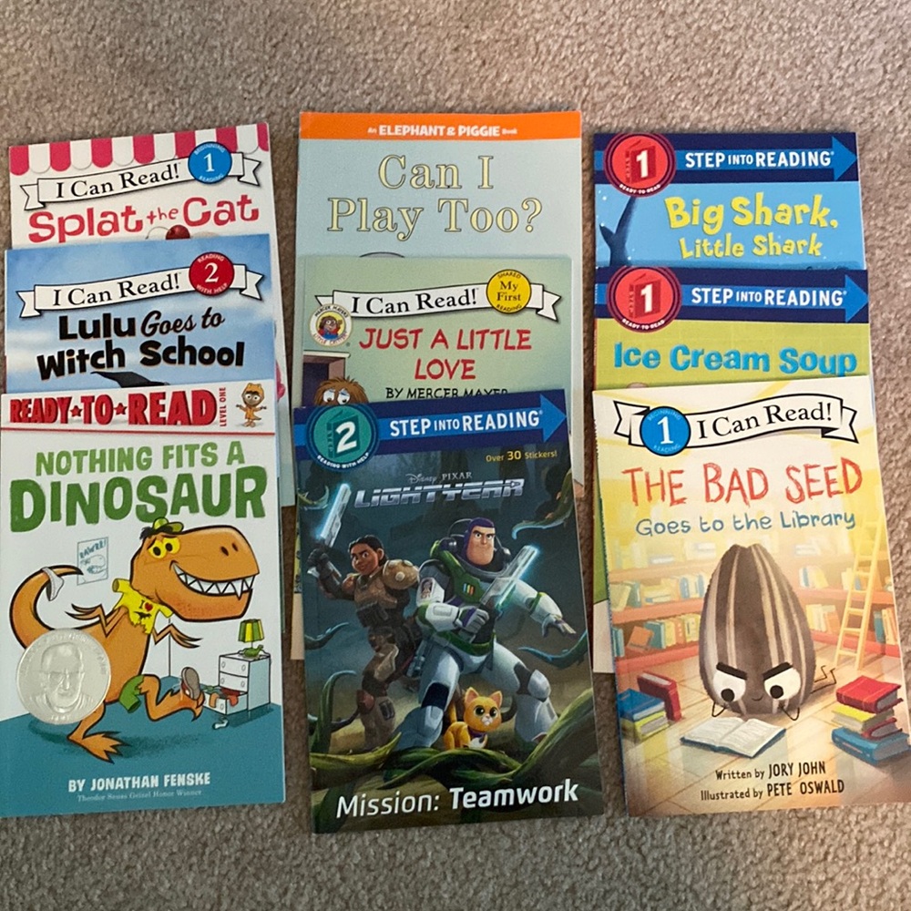 9 early readers- ready to read level one and two- excellent condition